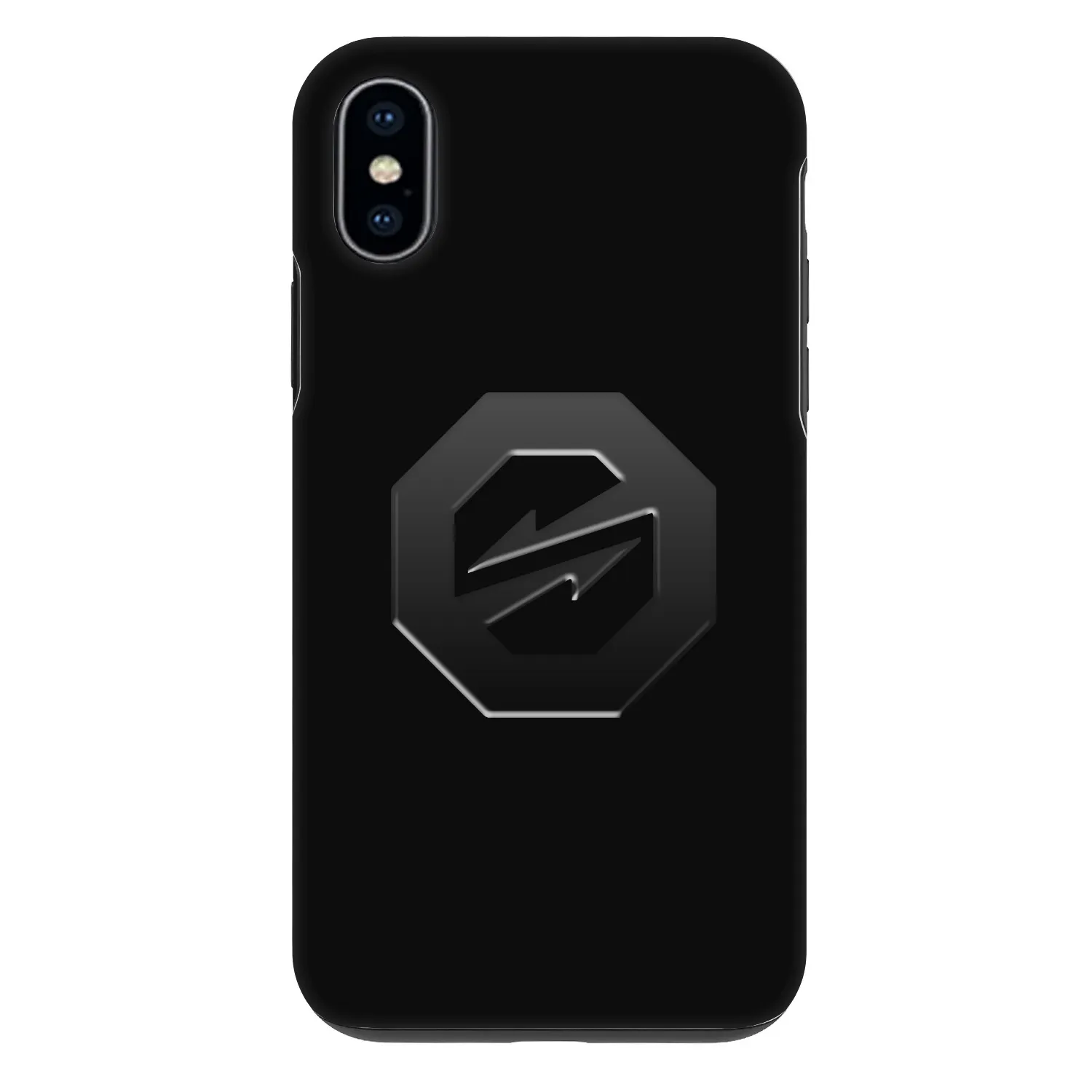 Picasee Fashion Case za Apple iPhone X/XS - OKTAGON - Stealth Logo