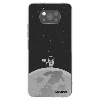 Picasee silikonski črni ovitek za Xiaomi Poco X3 - Astronaut
