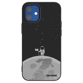 Picasee silikonski črni ovitek za Apple iPhone 12 mini - Astronaut