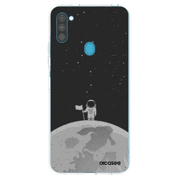 Picasee silikonski prozorni ovitek za Samsung Galaxy M11 - Astronaut