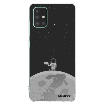Picasee silikonski prozorni ovitek za Samsung Galaxy M51 M515F - Astronaut