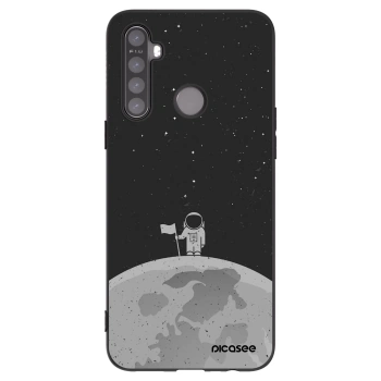 Picasee silikonski črni ovitek za Realme 5 - Astronaut