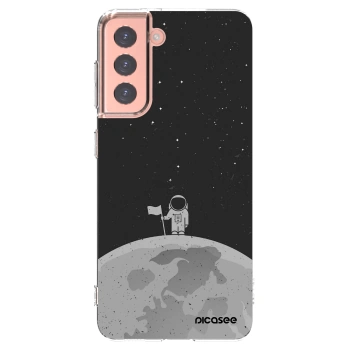 Picasee silikonski prozorni ovitek za Samsung Galaxy S21 5G G991B - Astronaut