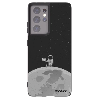 Picasee silikonski črni ovitek za Samsung Galaxy S21 Ultra 5G G998B - Astronaut