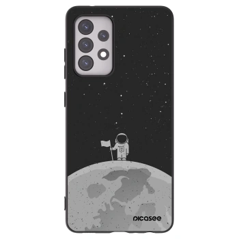 Picasee silikonski črni ovitek za Samsung Galaxy A52 5G A525F - Astronaut