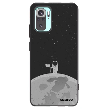 Picasee silikonski črni ovitek za Xiaomi Redmi Note 10 Pro - Astronaut