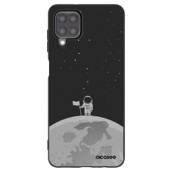 Picasee silikonski črni ovitek za Samsung Galaxy M12 M127F - Astronaut