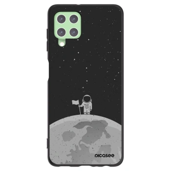 Picasee silikonski črni ovitek za Samsung Galaxy A22 A225F 4G - Astronaut