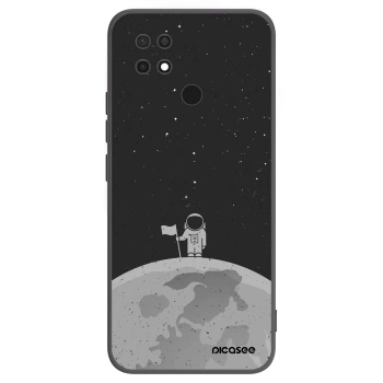 Picasee silikonski črni ovitek za Xiaomi Redmi 10C - Astronaut