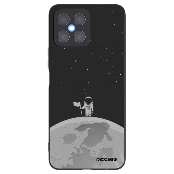 Picasee silikonski črni ovitek za Honor X8 4G - Astronaut