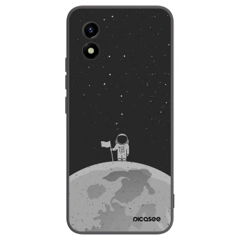 Picasee silikonski črni ovitek za Vivo Y01 - Astronaut
