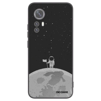 Picasee silikonski črni ovitek za Xiaomi 12X - Astronaut