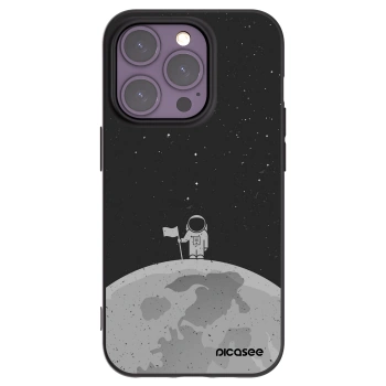 Picasee silikonski črni ovitek za Apple iPhone 14 Pro - Astronaut