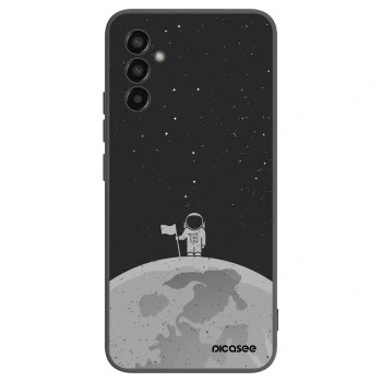 Picasee silikonski črni ovitek za Samsung Galaxy M13 M135F - Astronaut
