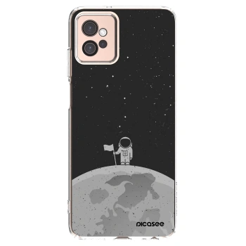 Picasee silikonski prozorni ovitek za Motorola Moto G32 - Astronaut