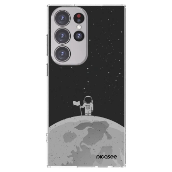 Picasee silikonski prozorni ovitek za Samsung Galaxy S23 Ultra 5G - Astronaut