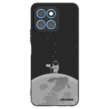 Picasee silikonski črni ovitek za Honor X8 5G - Astronaut