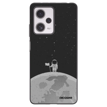 Picasee silikonski črni ovitek za Xiaomi Redmi Note 12 Pro+ 5G - Astronaut