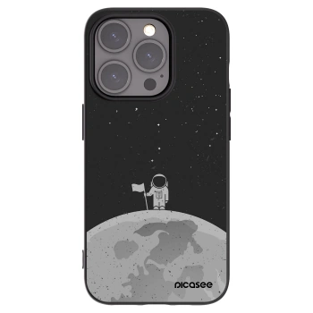 Picasee silikonski črni ovitek za Apple iPhone 15 Pro - Astronaut