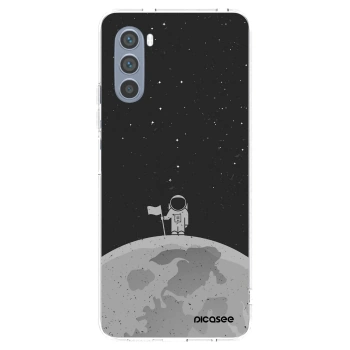 Picasee silikonski prozorni ovitek za Motorola Moto G62 - Astronaut