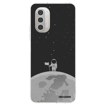 Picasee silikonski prozorni ovitek za Motorola Moto G51 - Astronaut