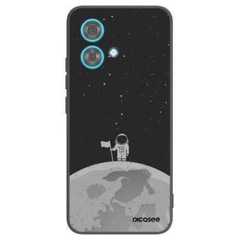 Picasee silikonski črni ovitek za Motorola Edge 40 Neo - Astronaut