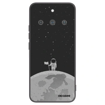 Picasee silikonski črni ovitek za Realme 11 Pro+ - Astronaut
