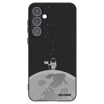 Picasee silikonski črni ovitek za Samsung Galaxy A55 5G A556B - Astronaut