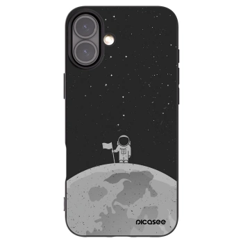 Picasee silikonski črni ovitek za Apple iPhone 16 Plus - Astronaut