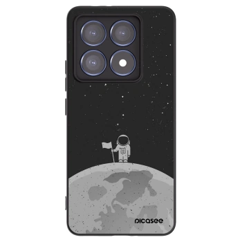Picasee silikonski črni ovitek za Xiaomi 14T Pro - Astronaut