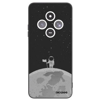 Picasee silikonski črni ovitek za Xiaomi Redmi 14C - Astronaut