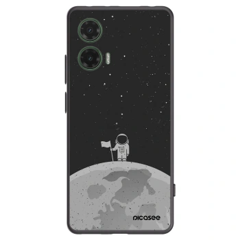 Picasee silikonski črni ovitek za Motorola Moto G35 5G - Astronaut