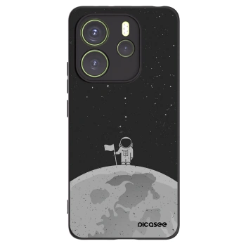 Picasee silikonski črni ovitek za Xiaomi Redmi Note 14 4G - Astronaut