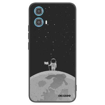 Picasee silikonski črni ovitek za Motorola Moto G34 5G - Astronaut