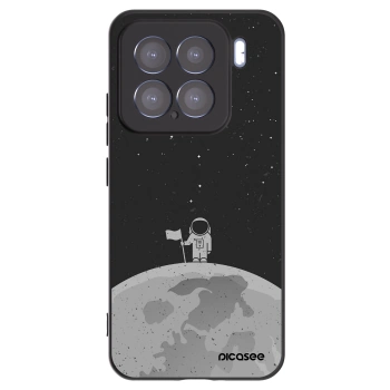 Picasee silikonski črni ovitek za Xiaomi 15 - Astronaut