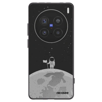 Picasee silikonski črni ovitek za Vivo X200 Pro - Astronaut