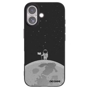 Picasee silikonski črni ovitek za Apple iPhone 17 - Astronaut