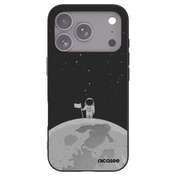Picasee silikonski črni ovitek za Apple iPhone 17 Pro - Astronaut