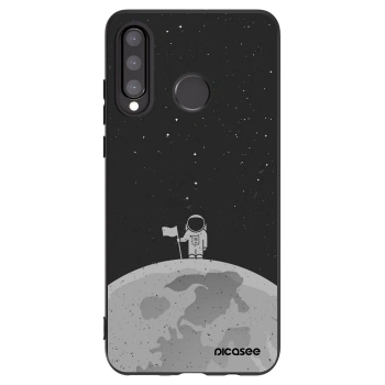 Picasee silikonski črni ovitek za Huawei P30 Lite - Astronaut