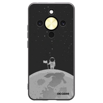 Picasee silikonski črni ovitek za Honor Magic8 Lite 5G - Astronaut
