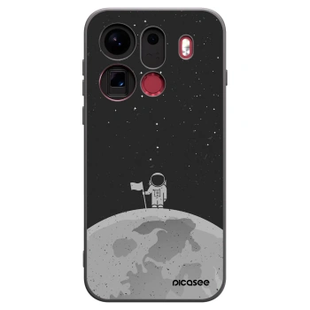 Picasee silikonski črni ovitek za OPPO Find X9 Pro - Astronaut