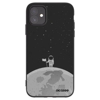 Picasee silikonski črni ovitek za Apple iPhone 11 - Astronaut