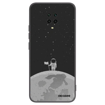 Picasee silikonski črni ovitek za Xiaomi Redmi Note 9 Pro - Astronaut