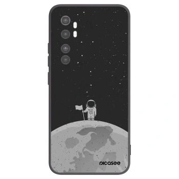 Picasee silikonski črni ovitek za Xiaomi Mi Note 10 Lite - Astronaut