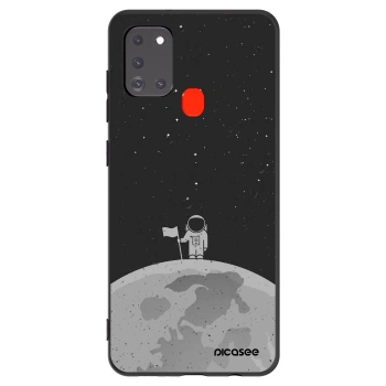 Picasee silikonski črni ovitek za Samsung Galaxy A21s - Astronaut