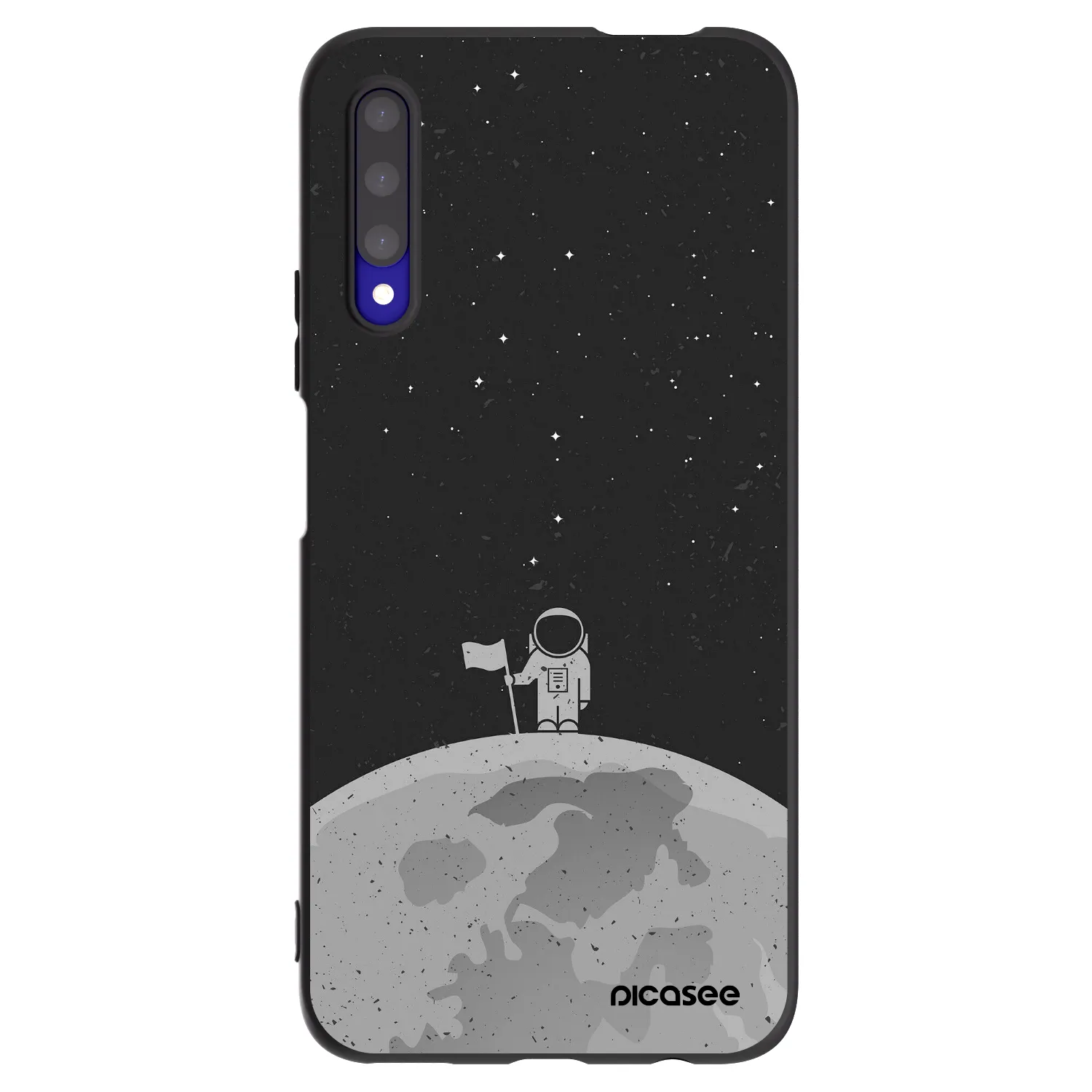 Picasee silikonski črni ovitek za Honor 9X Pro - Astronaut
