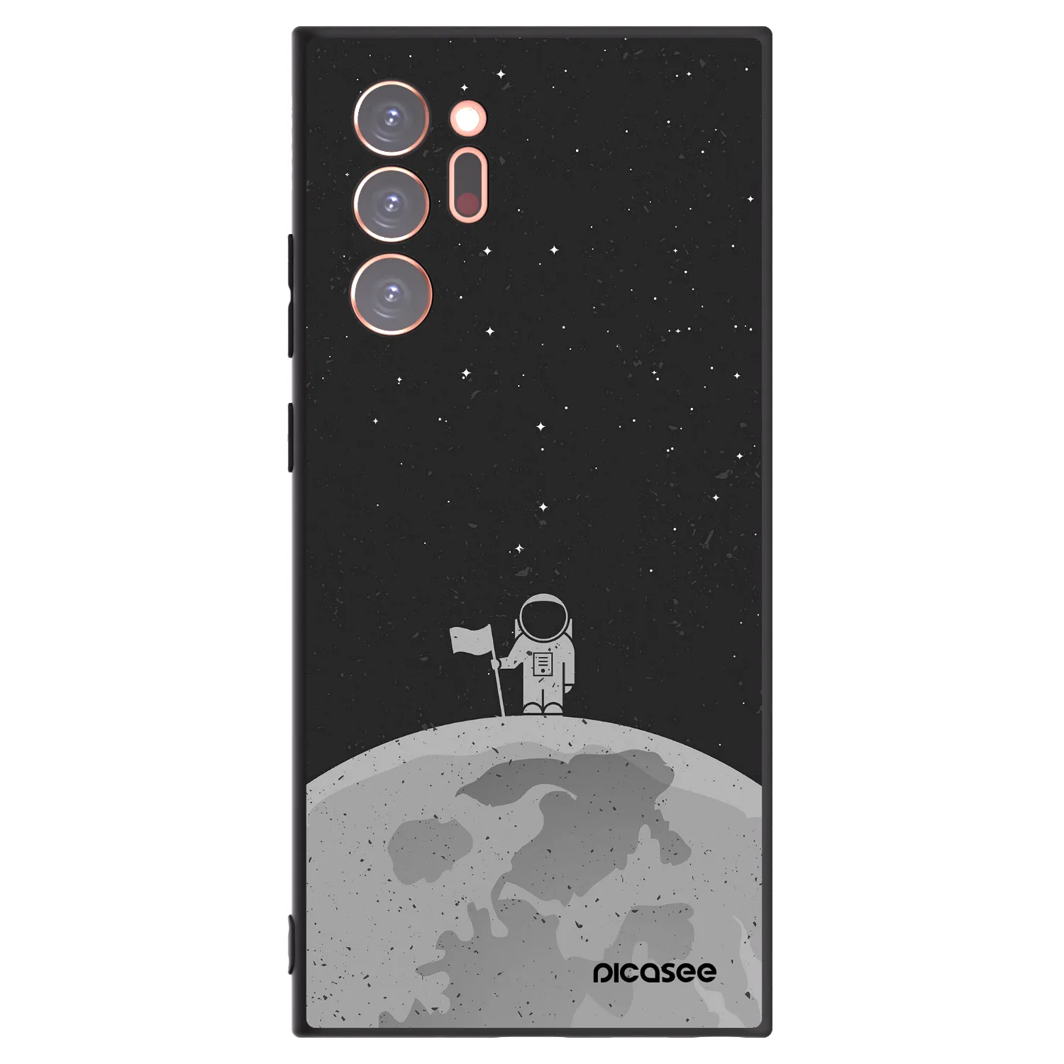 Picasee silikonski črni ovitek za Samsung Galaxy Note 20 Ultra - Astronaut