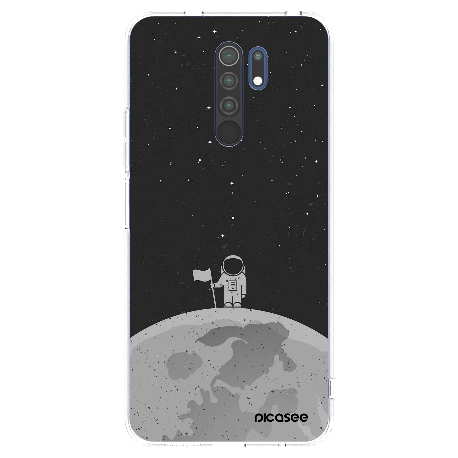 Picasee silikonski prozorni ovitek za Xiaomi Redmi 9 - Astronaut