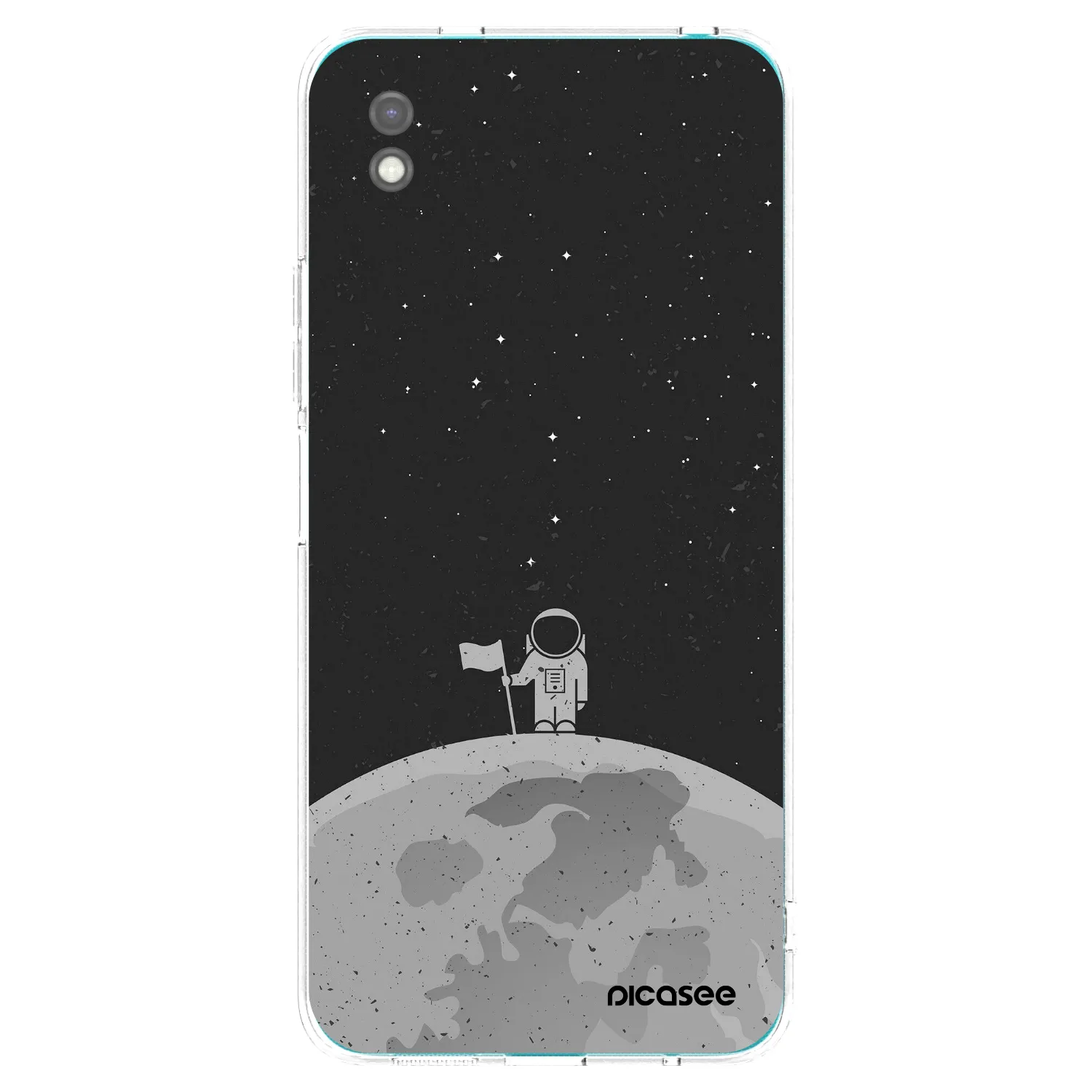 Picasee silikonski črni ovitek za Xiaomi Redmi 9A - Astronaut