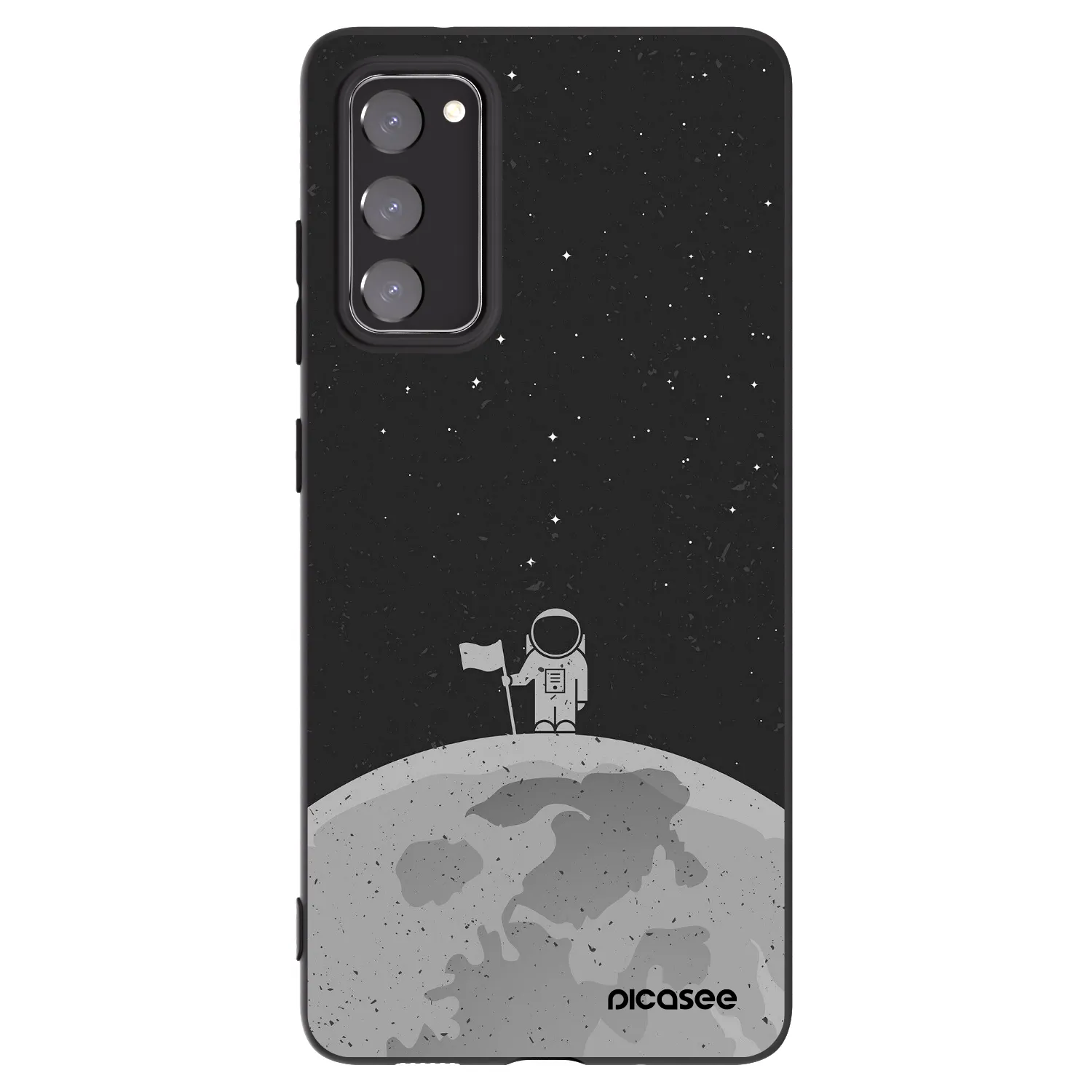 Picasee silikonski črni ovitek za Samsung Galaxy S20 FE - Astronaut